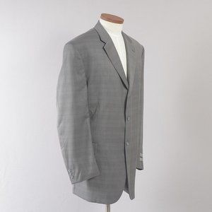 Zandello Men's Coat Blazer Gray 48L
